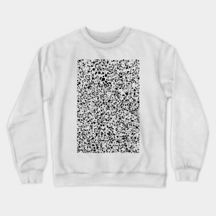 Black and White Dalmation Pattern Crewneck Sweatshirt